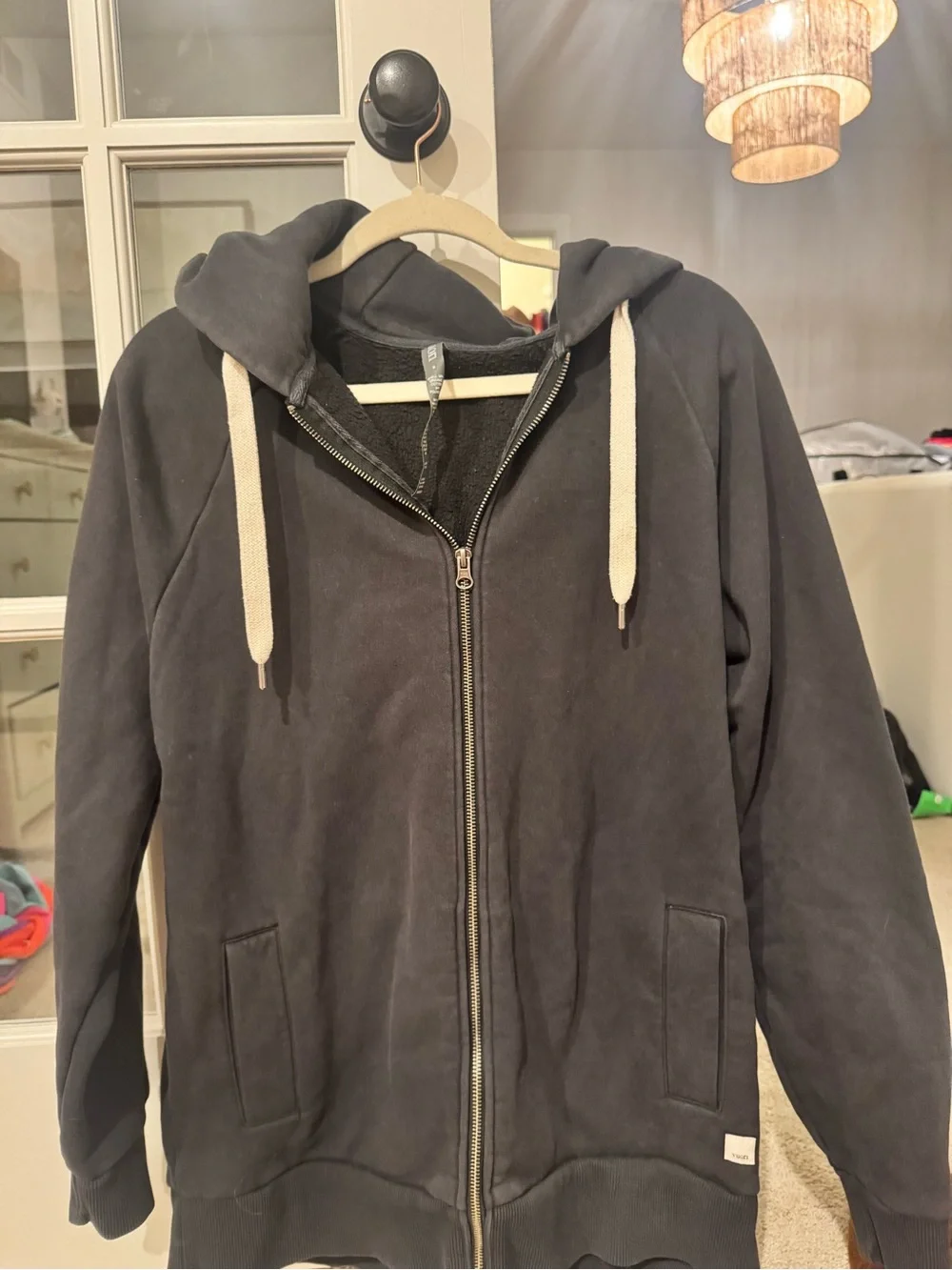 Vuori Black Zip-Up Hoodie